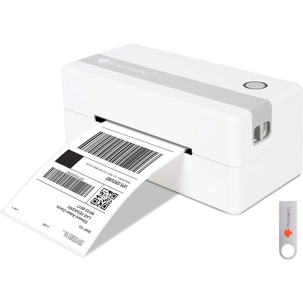 Phomemo Shipping Label Printer USB 4"x6" Thermal Barcode Maker Label Printer NEW